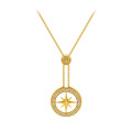 Shangjie Oem Seodra Mütter Tag Geschenke Halskette Frauen Anhänger 18K Gold Plated Halskette Acht Achs Star Long Chain Mama Halskette